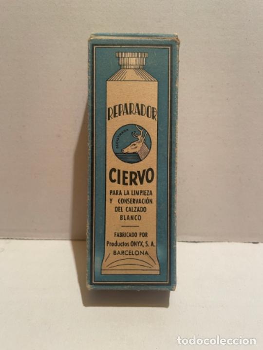 Blechdosen und Kisten: CAJA EMBASE Y TUBO REPARADOR CIERVO