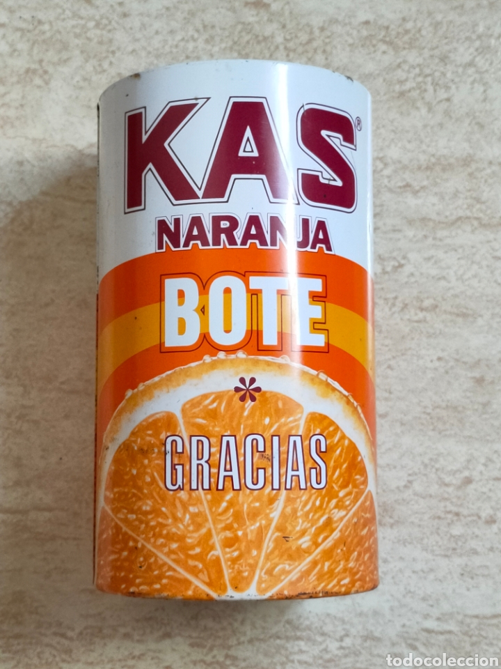Blechdosen und Kisten: Bote propina bar Kas Naranja Gracias - A&ntilde;os 80 - RAREZA DIFICIL &Uacute;NICA EN TODOCOLECCI&Oacute;N