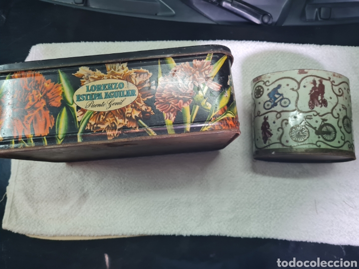 Cajas y cajitas met&aacute;licas: 2 antiguas cajas de metal - Foto 2