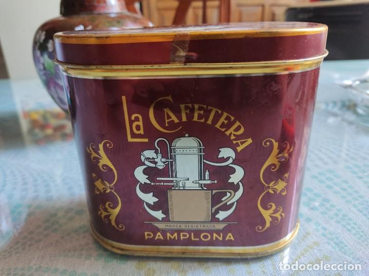 Cajas y cajitas met&aacute;licas: Lata caramelos, marca La cafetera, Pamplona. - Foto 1