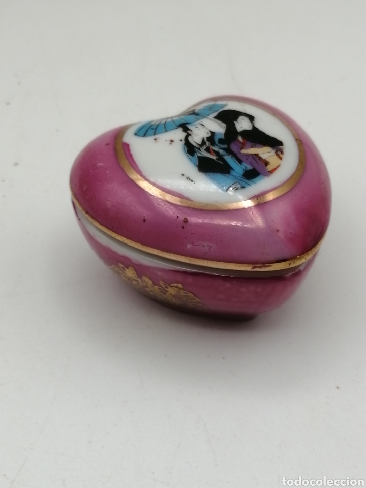 Cajas y cajitas met&aacute;licas: Caja pastillero porcelana
