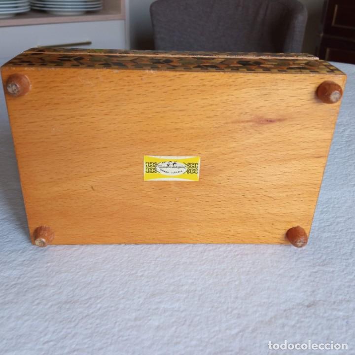Cajas y cajitas met&aacute;licas: caja de madera, marqueter&iacute;a geom&eacute;trica. - Foto 4