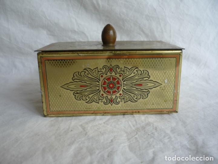 Cajas y cajitas met&aacute;licas: Antigua caja de chapa - Foto 2