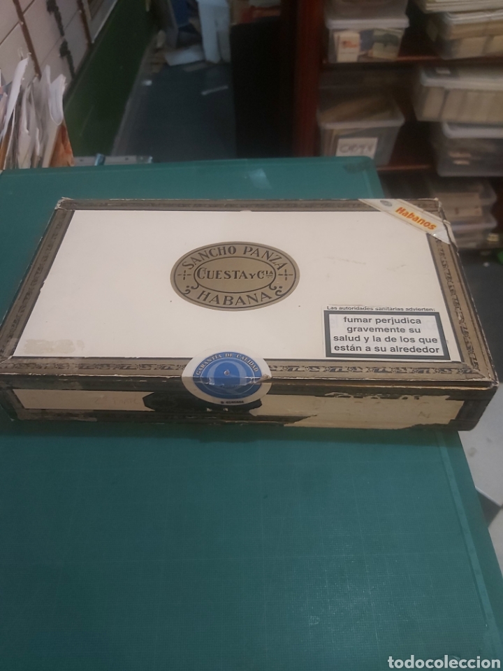 Blechdosen und Kisten: Caja vac&iacute;a Sancho Panza cuesta y c&iacute;a Habana Cuba