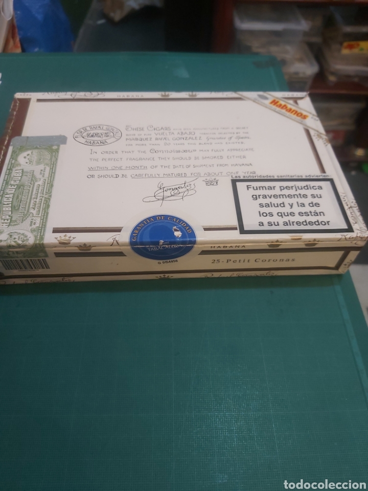 Blechdosen und Kisten: Caja vac&iacute;a habanos flor de Rafael Gonz&aacute;lez Habana Cuba 25 petit coronas