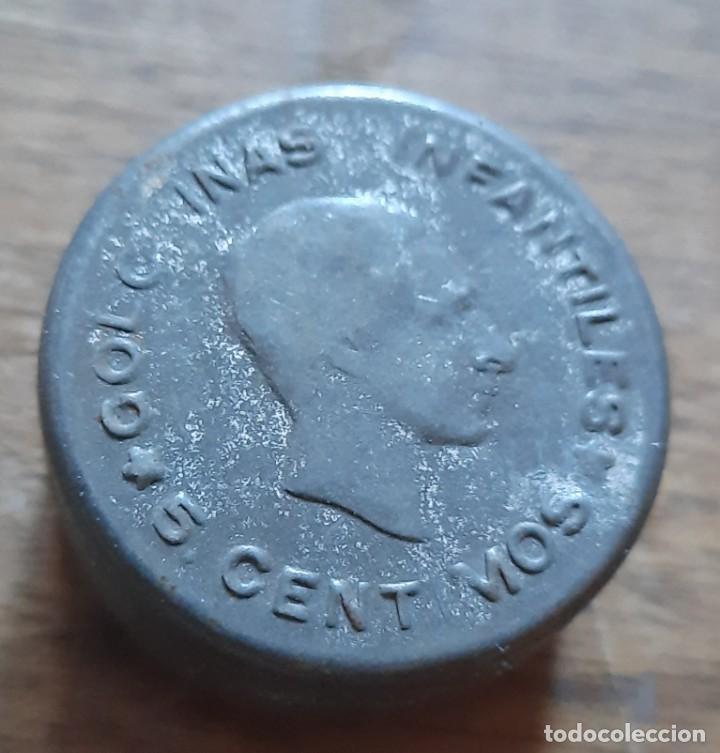 Cajas y cajitas met&aacute;licas: Antigua lata de pastillas infantiles busto de Alfonso XII Madrid
