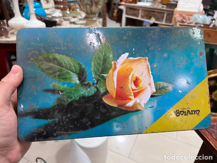 Casse e cassette metalliche: LATA CAJA METALICA PUBLICIDAD CARAMELOS SOLANO - MEDIDA 29X17X5 CM