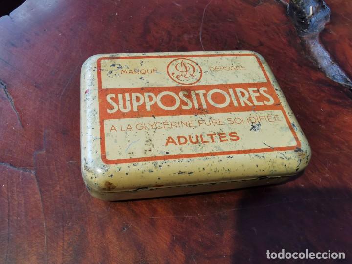 Bo&icirc;tes et petites bo&icirc;tes m&eacute;talliques: CAJA METALICA SUPPOSITOIRES MARQUE AD DEPOSSE, DIFICIL