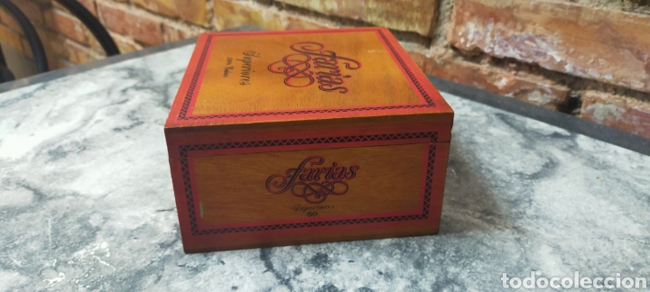 Blechdosen und Kisten: CAJA MADERA DE FARIAS VAC&Iacute;A SUPERIORES