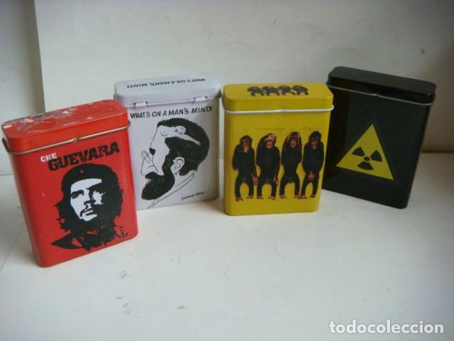 Cajas y cajitas met&aacute;licas: CAJAS PITILLERAS LOTE DE 4 CAJAS,CAJ-F-N&ordm;-26