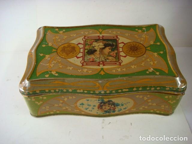 Blechdosen und Kisten: CAJA METALICA DE TORREFACCION DE CAFES JOSE GOMEZ TEJEDOR BADAJOZ-MADRID-(&)
