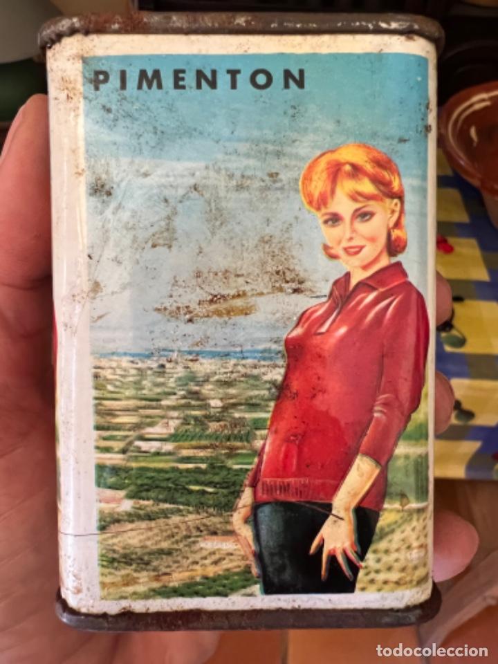 Cajas y cajitas met&aacute;licas: ANTIGUA LATA DE PIMENTON - Foto 4