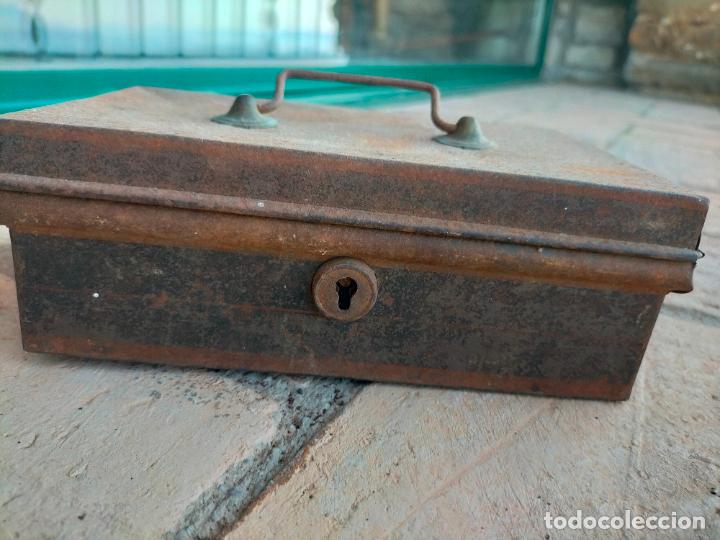 caja fuerte de hierro antigua pequeña herramien - Cajas antiguas cajitas de colección en todocoleccion 356104945