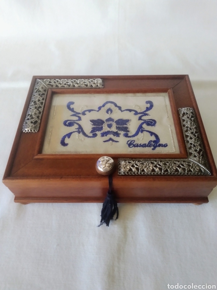 Cajas y cajitas met&aacute;licas: JOYERO DE MADERA CON DECORACION