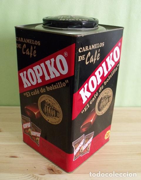 Bo&icirc;tes et petites bo&icirc;tes m&eacute;talliques: Caja Lata Metal Caramelos Caf&eacute; Kopiko - Chupa Chups