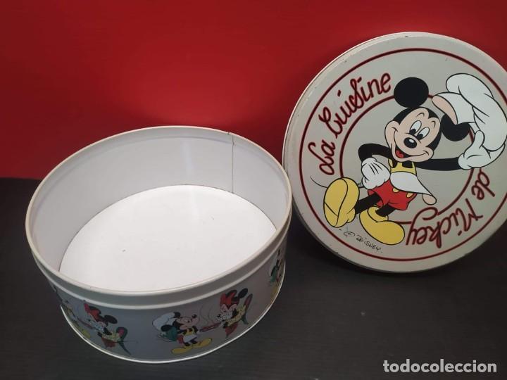 Cajas y cajitas met&aacute;licas: antigua caja bote lata de galletas serie disney mickey mouse balvi a&ntilde;os 80