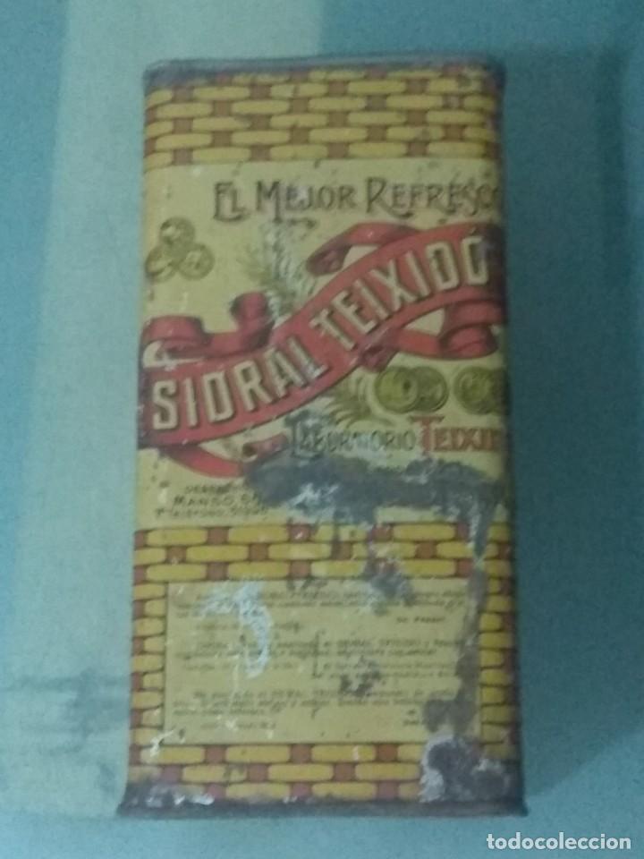 Cajas y cajitas met&aacute;licas: CAJA LATA SIDRAL TEIXID&Oacute;. - Foto 1