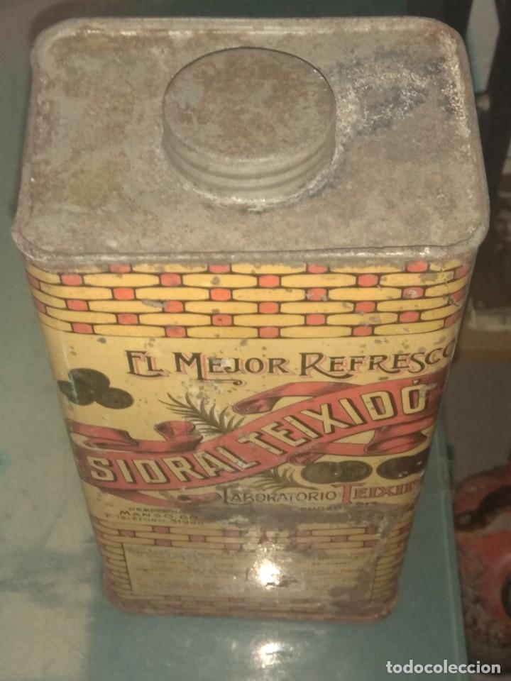Cajas y cajitas met&aacute;licas: CAJA LATA SIDRAL TEIXID&Oacute;. - Foto 3