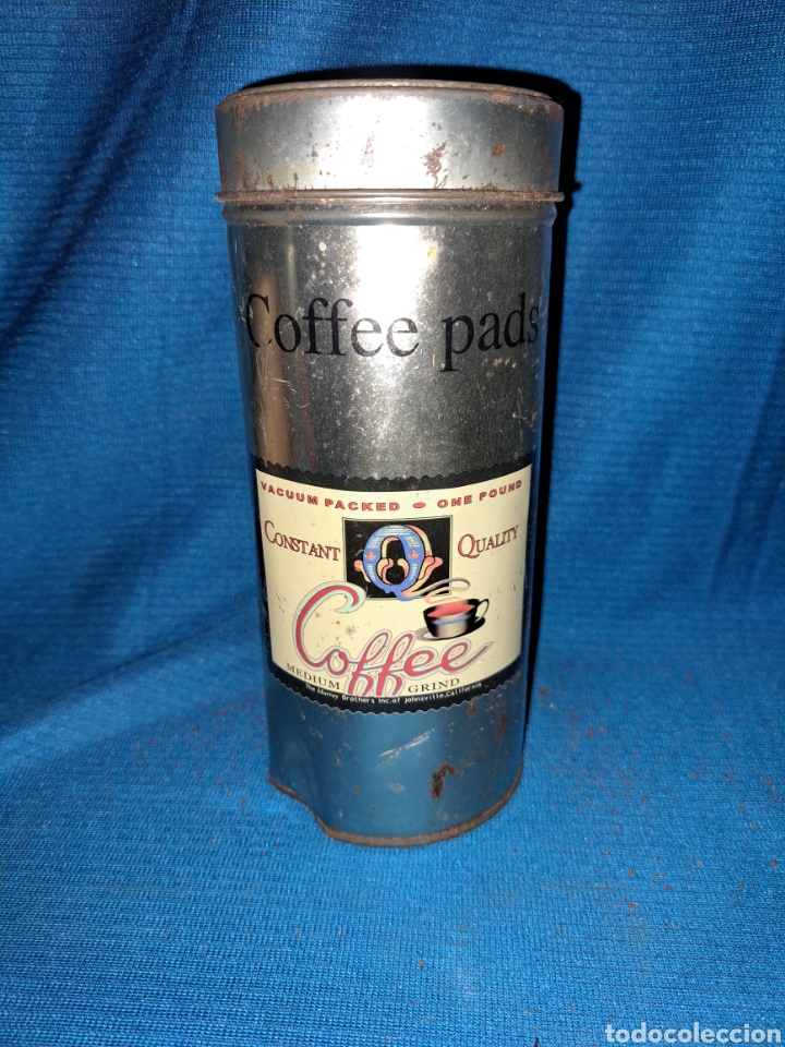 Cajas y cajitas met&aacute;licas: ANTIGUA LATA DE CAFE, COFFEE PADS, CALIFORNIA