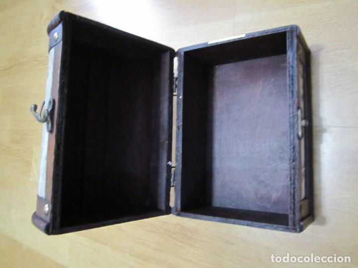 Cajas y cajitas met&aacute;licas: caja madera vintage - Foto 3