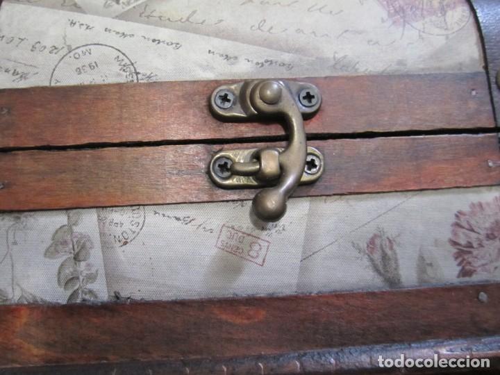 Cajas y cajitas met&aacute;licas: caja madera vintage - Foto 4