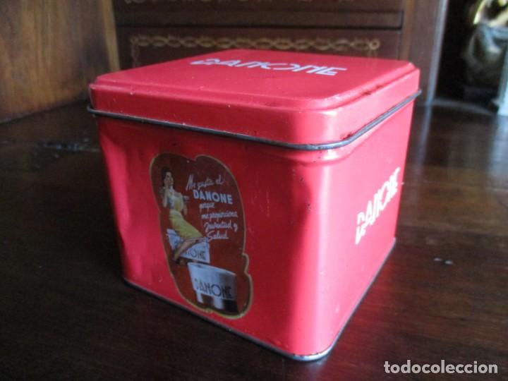Cajas y cajitas met&aacute;licas: caja met&aacute;lica danone - Foto 1