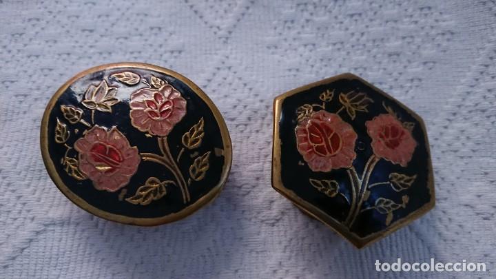 Cajas y cajitas met&aacute;licas: DOS CAJITAS ESMALTADAS - Foto 1