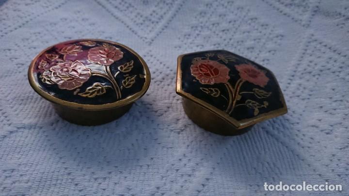 Cajas y cajitas met&aacute;licas: DOS CAJITAS ESMALTADAS - Foto 3