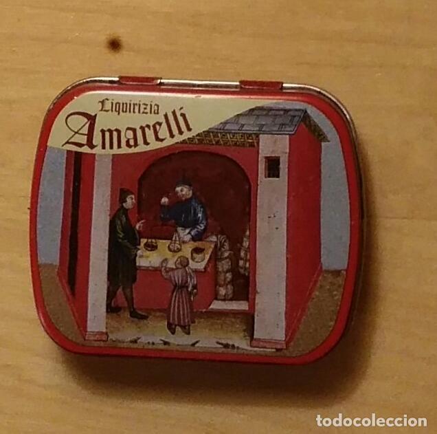 Cajas y cajitas met&aacute;licas: Peque&ntilde;a Caja / Cajita met&aacute;lica pastillas AMARELLI - 6cm x 5cm x 1.50cm - Fabricado Italia