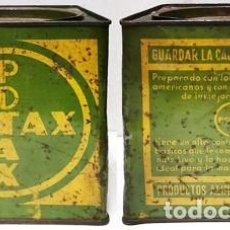 Cajas y cajitas metálicas: CAJA METALICA CALDO POTAX EN CUBITOSFABRICACION ESPAÑOLA (CAJA VACIA) - CAJAMETALICA-1646. Lote 364668406