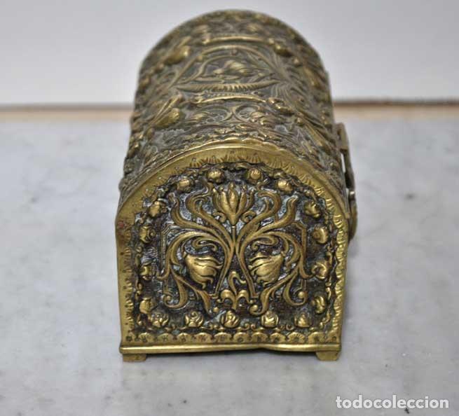 Cajas y cajitas met&aacute;licas: CAJA COFRE O JOYERO DE BRONCE - Foto 4