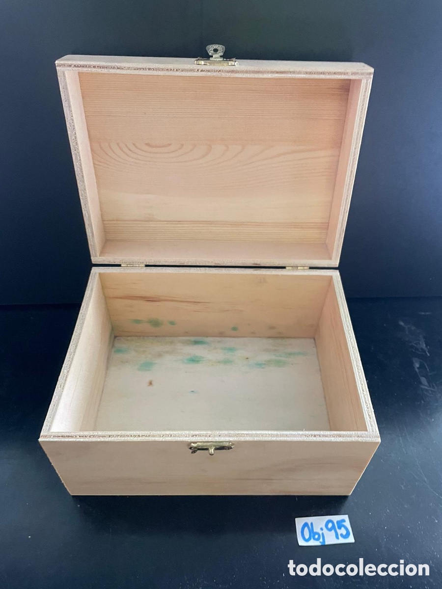 Cajas y cajitas met&aacute;licas: Caja joyero de madera - Foto 3