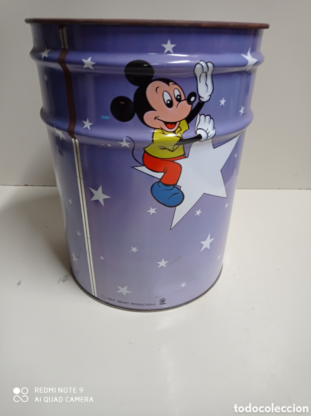 Blechdosen und Kisten: Cubo papelera infantil met&aacute;lica, a&ntilde;os 80 de la marca Balvi. nunca usada. Walt Disney.