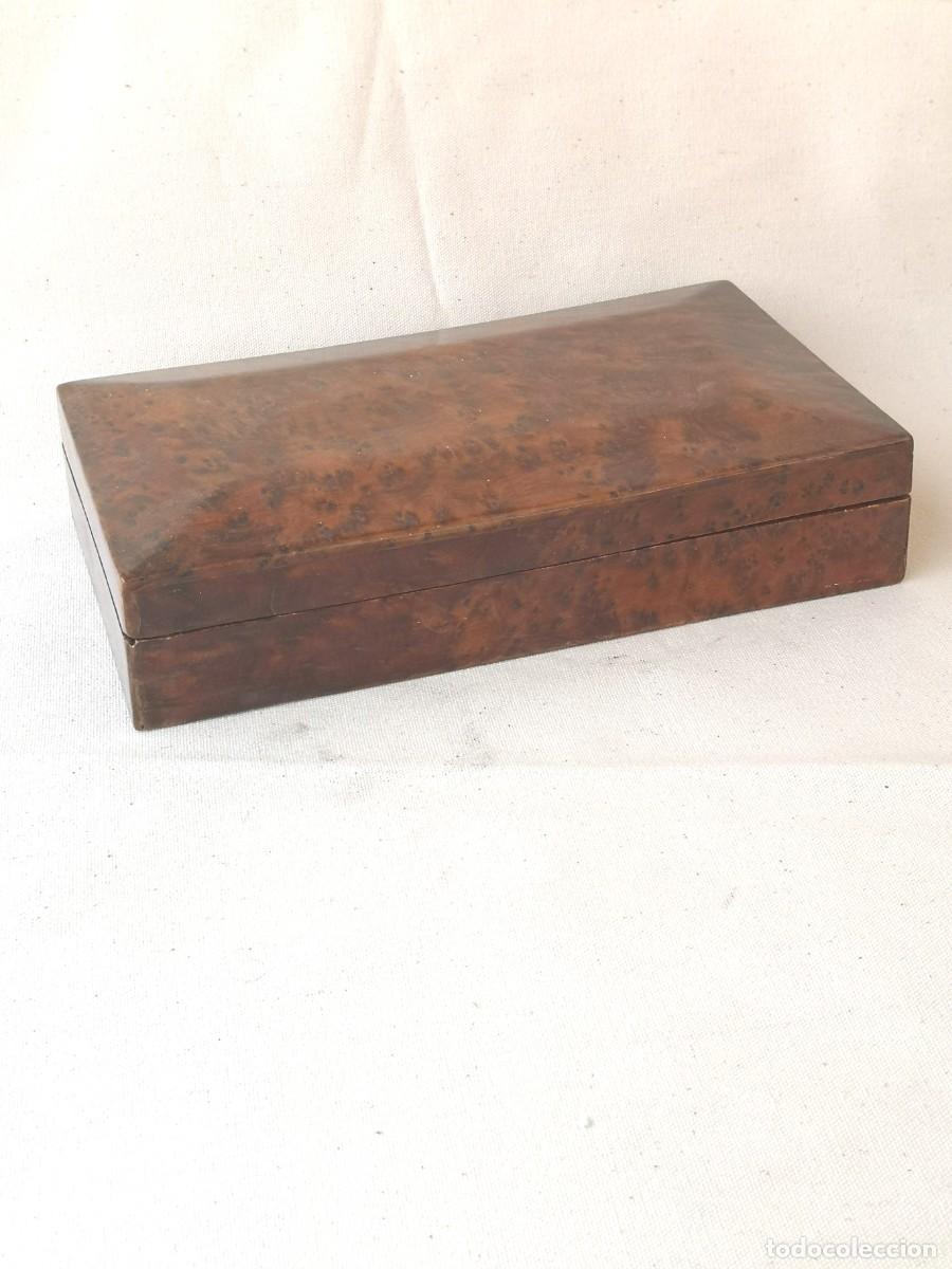 Cajas y cajitas met&aacute;licas: CAJA DE MADERA DE RAIZ IMPECABLE. 23 x 13 X 4.5 cm