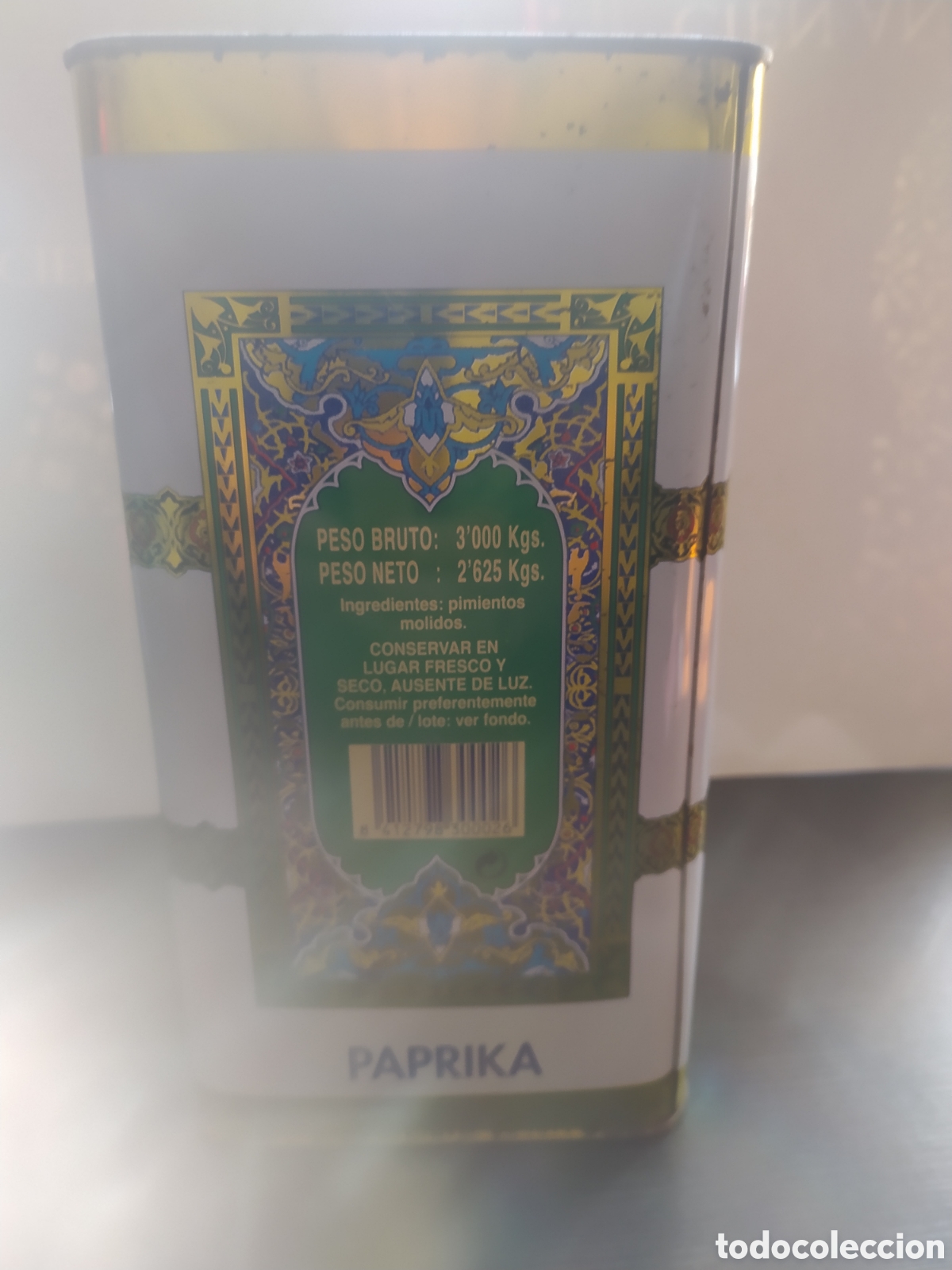 Cajas y cajitas met&aacute;licas: Lata de piment&oacute;n dulce la odalisca - Foto 2