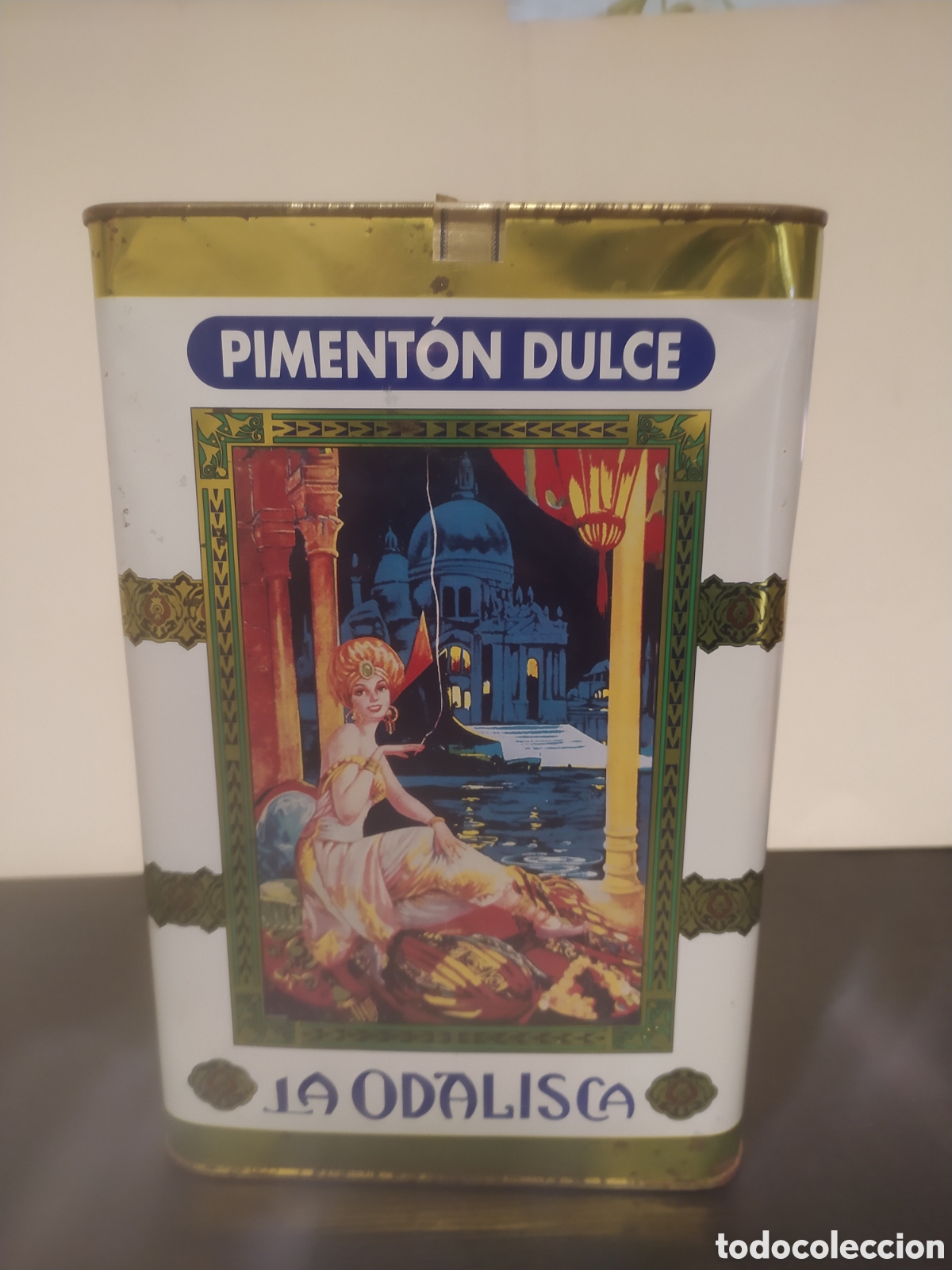 Cajas y cajitas met&aacute;licas: Lata de piment&oacute;n dulce la odalisca - Foto 3