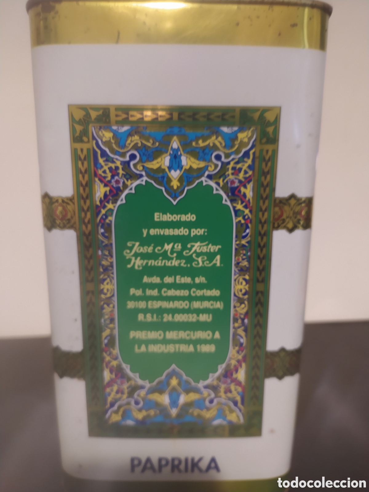 Cajas y cajitas met&aacute;licas: Lata de piment&oacute;n dulce la odalisca - Foto 4