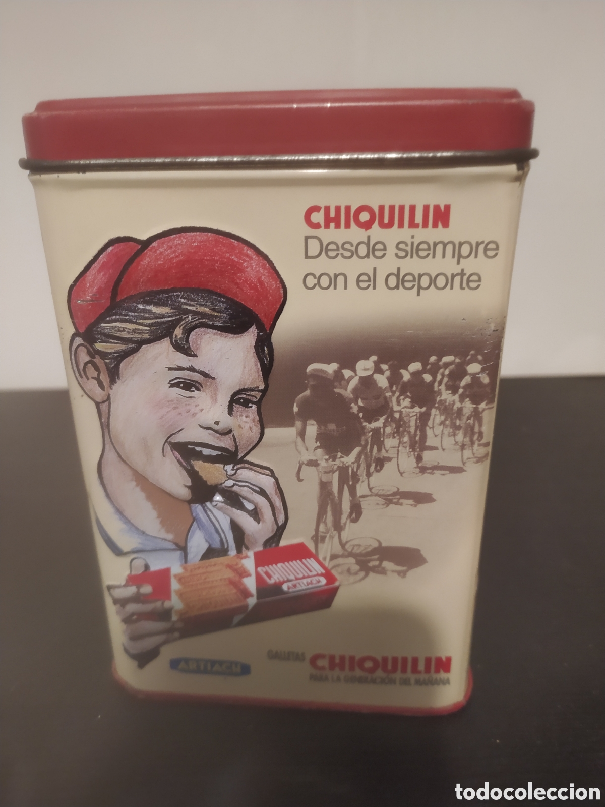 Cajas y cajitas met&aacute;licas: Lata de galletas chiquil&iacute;n Artiach
