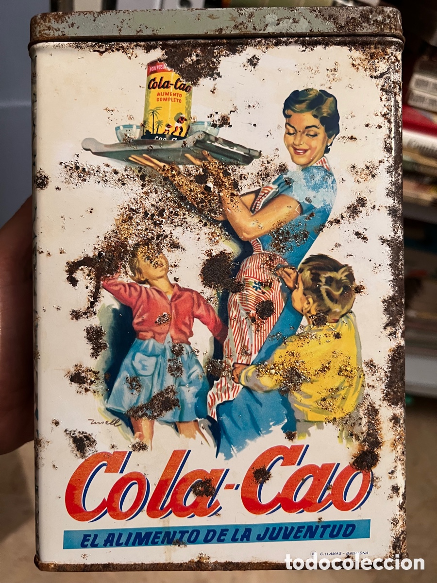 Cajas y cajitas met&aacute;licas: CAJA METALICA DE COLA CAO COMPLETA