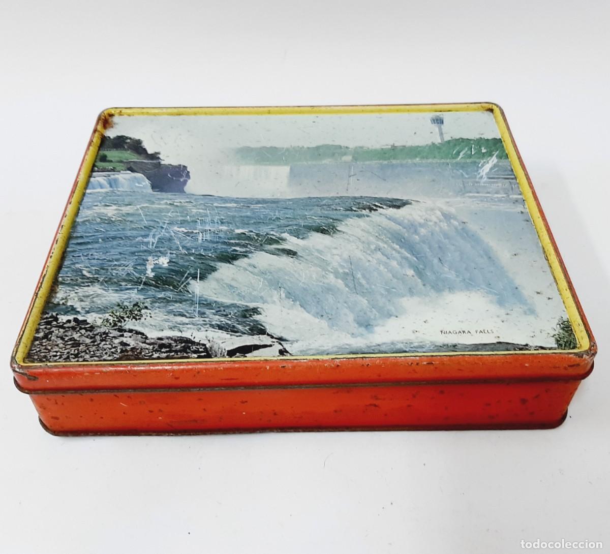 Cajas y cajitas met&aacute;licas: Lata vintage de confiter&iacute;a Blue Bird(8.3)