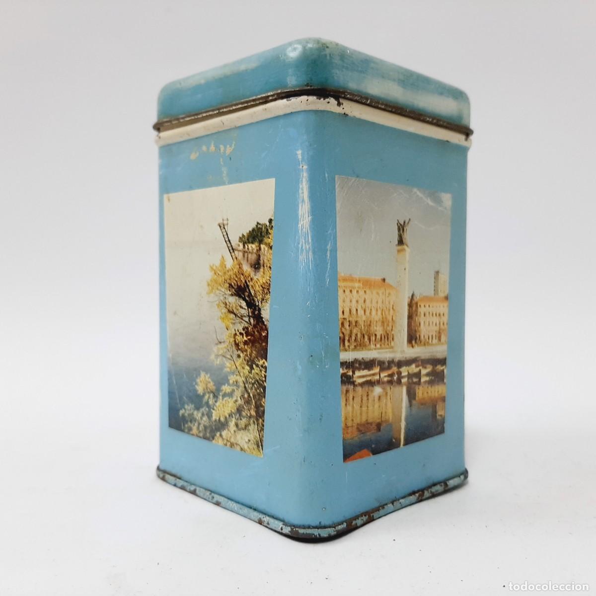 Cajas y cajitas met&aacute;licas: Caja de hojalata vintage sovi&eacute;tica, t&eacute; georgiano