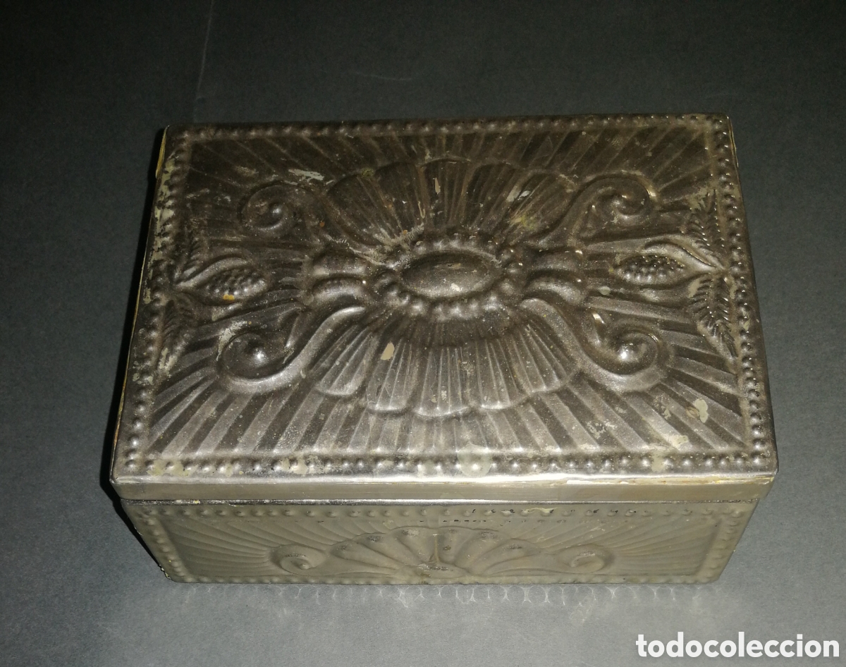 Boxes and metal boxes: CAJA JOYERO. METAL REPUJADO. ARGENTINA. ENVIO CERTIFICADO INCLUIDO