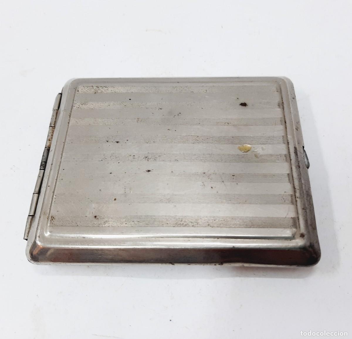 Cajas y cajitas met&aacute;licas: Caja de Cigarrillos Vintage 1950s Caja de Cigarrillos