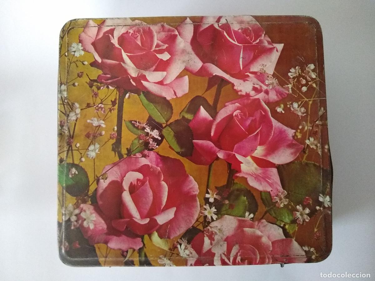 Cajas y cajitas met&aacute;licas: Caja de lata galletas Fontibre