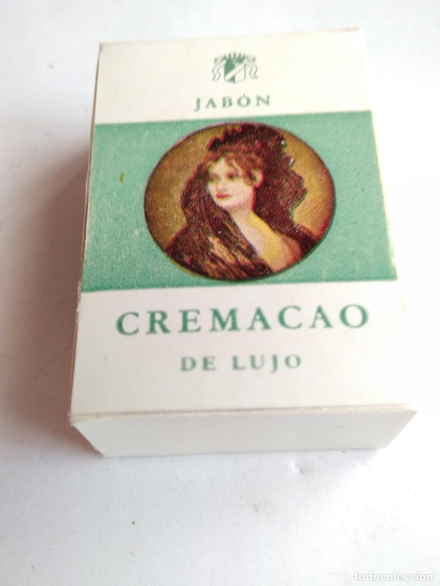 Cajas y cajitas met&aacute;licas: ANTIGUA CAJITA COMPLETA JABON CREMACAO DE LUJO (10 grs.) NUEVO.