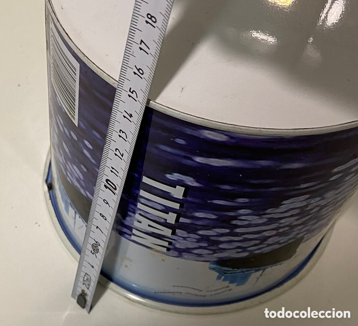 Cajas y cajitas met&aacute;licas: Bote decorado / mini papelera - Foto 4