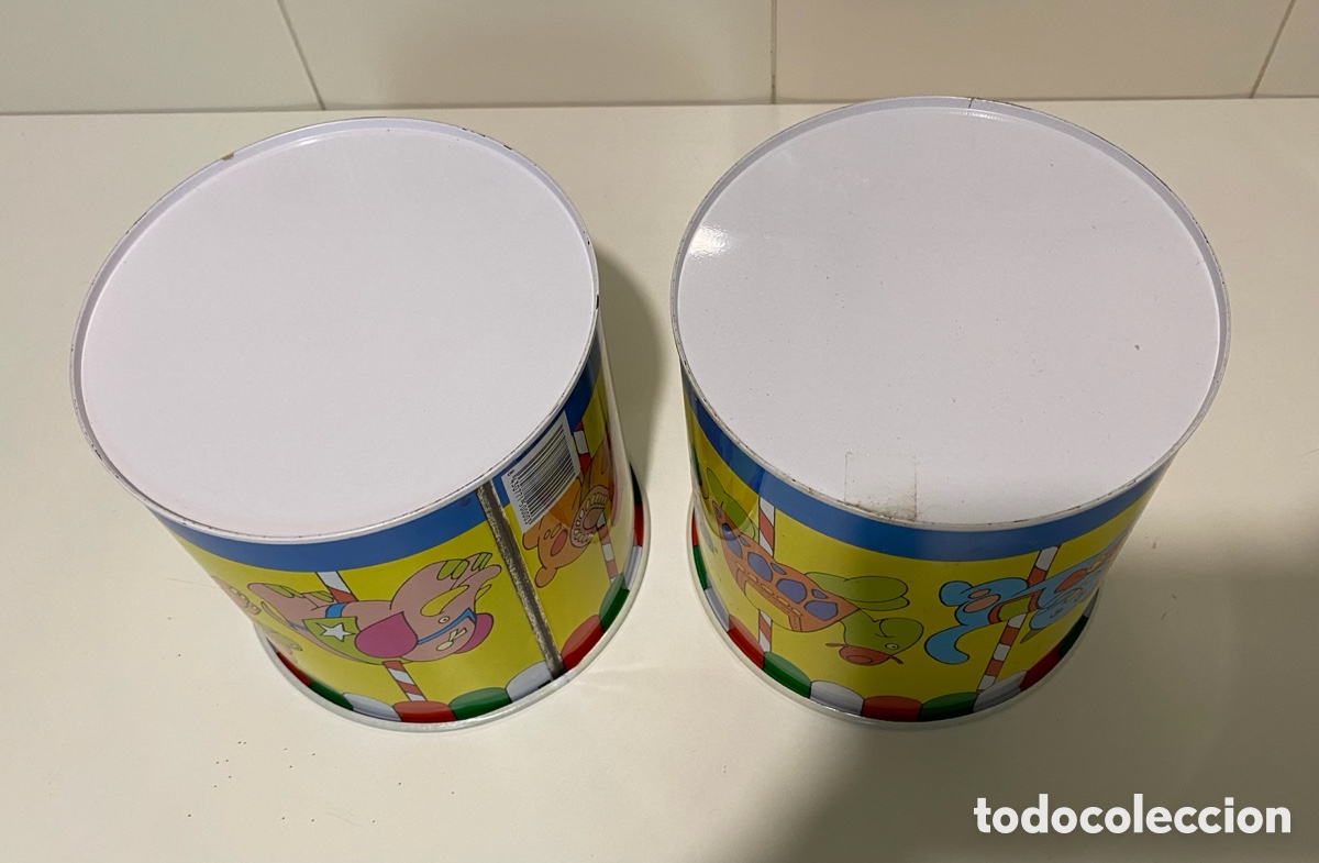 Cajas y cajitas met&aacute;licas: 2 botes decorados / mini papelera - Foto 3