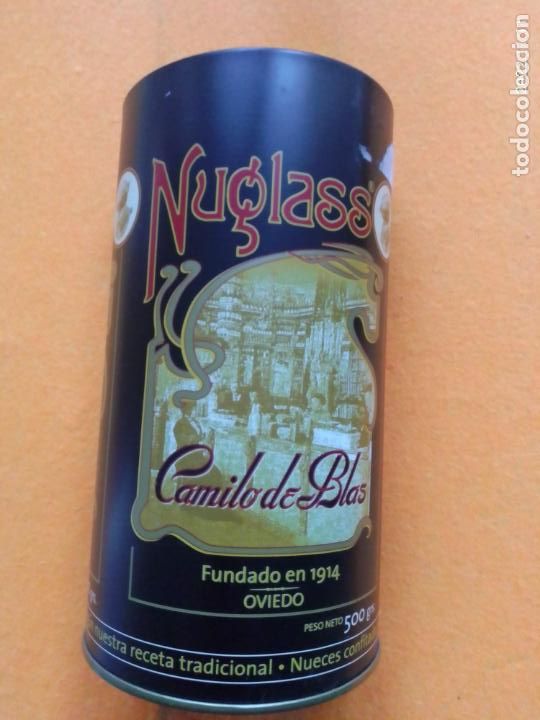 Blechdosen und Kisten: LATA METALICA - NUGLASS - CAMILO DE BLAS - OVIEDO - NUECES CONFITADAS - VER DESCRIPCI&Oacute;N - VINTAGE