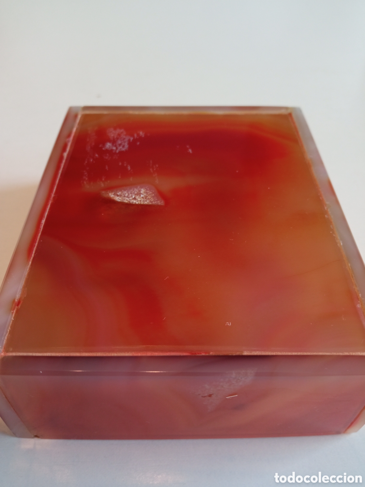 Cajas y cajitas met&aacute;licas: Caja rectangular realizada en piedra onix - Foto 4