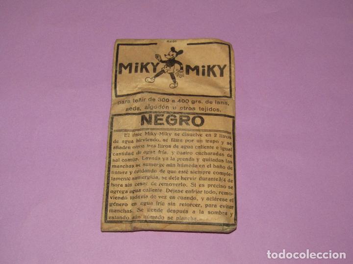 Cajas y cajitas met&aacute;licas: Antiguo Sobre sin Abrir de Tinte Color NEGRO para Ropa de Algod&oacute;n y Otros Marca Rat&oacute;n MIKY-MIKY